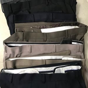 Men slacks sz 40x32 8 pairs